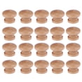 thumbnail image 2 of EeaseMX 30 tiradores redondos de madera de un solo orificio para cajón de muebles, con forma de hongo y tornillos., 2 of 7