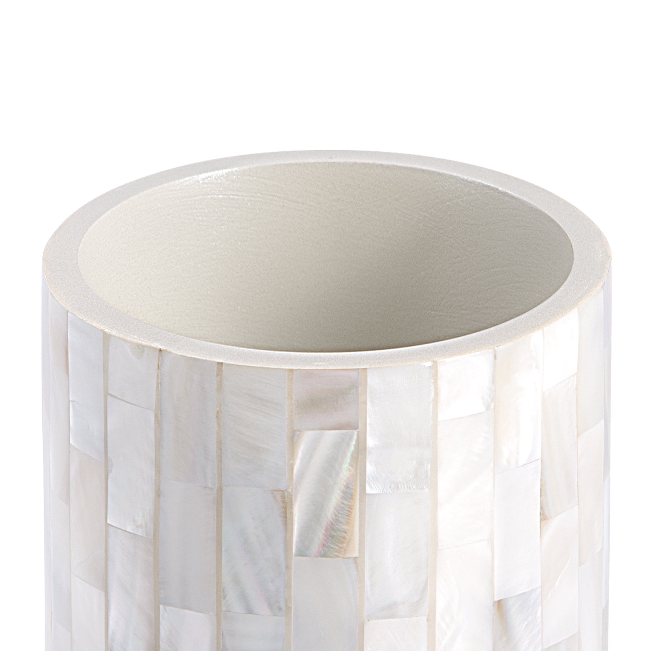 Better Homes & Gardens Pearlescent Tile Resin Toothbrush Holder, Pearl
