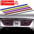 thumbnail image 2 of Soumake 10Pcs 20cm U Shape Car Air Conditioner Outlet Decorative Moulding Trim Strips, 2 of 4