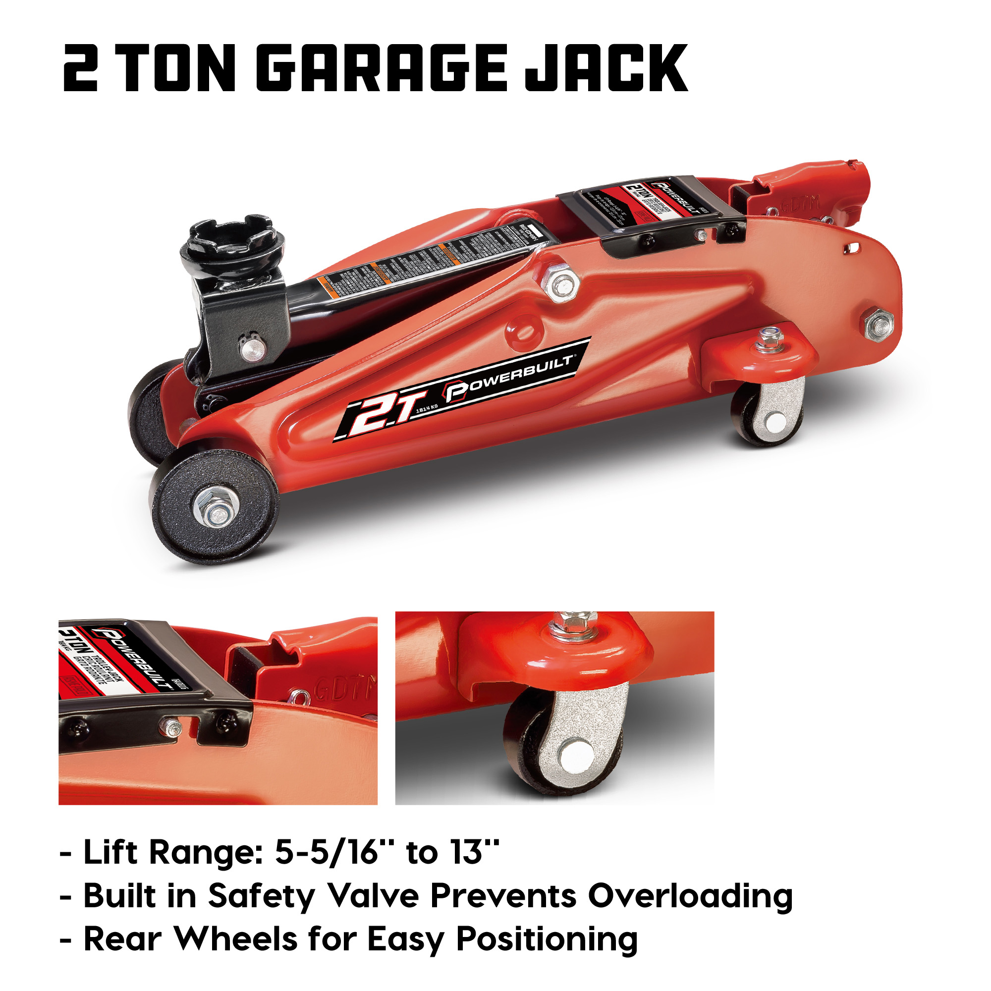 Powerbuilt 6 Piece Garage in a Box Floor Creeper and Jack Combo Set - 640816