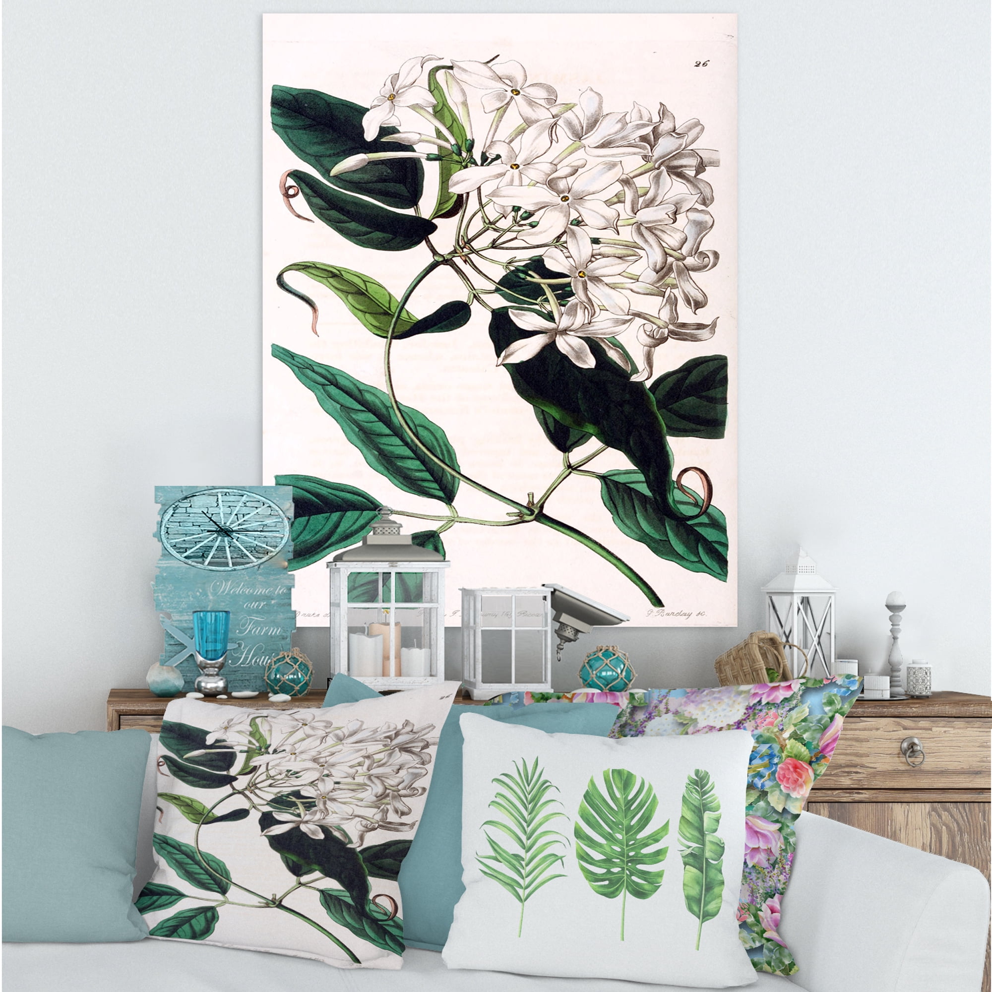 Designart ' Ancient Plant Life XXIV ' Traditional Canvas Wall Art Print