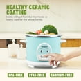 thumbnail image 3 of MOOSUM Electric Rice Cooker with One Touch for Asian Japanese Sushi Rice, 3-cup Uncooked/6-cup Cooked, Fast&Convenient Cooker with Ceramic Nonstick Coating inner pot, Auto Warmer, 3 of 6