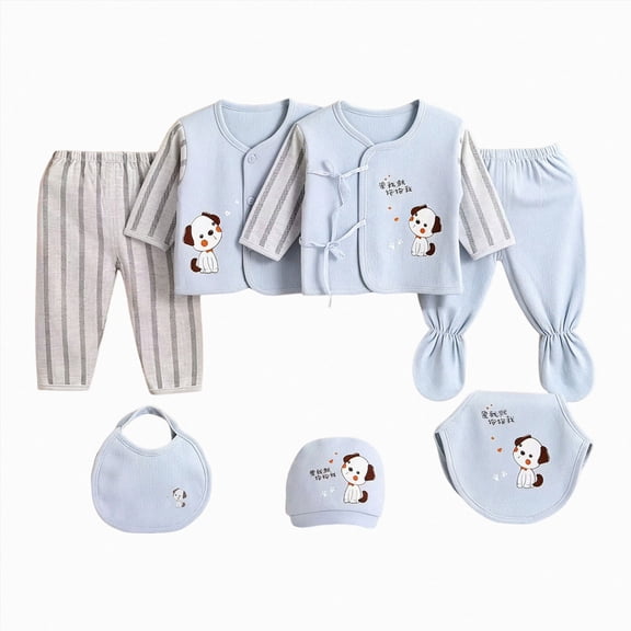 Preemie Baby Newborn Baby Boy Girl Layette Set Home Romper Jumpsuit Outfit Shower Gift Clothing Set, 0-3M NIEWTR