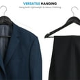 thumbnail image 6 of High-Grade Wood Suit Hangers (30 Pack) - Smooth Finish Solid Wood Coat Hanger with Non Slip Pants Bar, 360° Swivel Hook and Precisely Cut Notches for Camisole, Jacket, Pant, Dress Clothes Hangers, 6 of 7