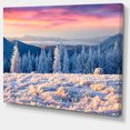 thumbnail image 2 of Amazing Winter Sunrise in Mountains - Large Landscape Canvas Art Print, 2 of 4