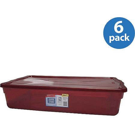 Rubbermaid 41 Qt Red, Set Of 6 - Walmart.com