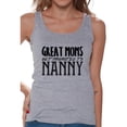 thumbnail image 1 of Awkward Styles Women's Great Moms Get Promoted To Nanny Graphic Tank Tops Black Mother's Day, 1 of 4