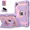 Rose Gold, variant on Case for iPad Mini 7 A17 Pro 2024 / iPad Mini 6 2021 8.3 Inch, Shockproof Protective Cover with Kickstand Shoulder Strap