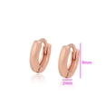 thumbnail image 2 of Arracadas Huggies Minis 0.9 cm Oro Rosa Lam 18k Para Niña, 2 of 7