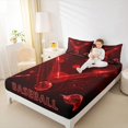 thumbnail image 4 of Homewish Baseball themed Twin Sheet Set,Kids Ball Game,3-Piece, 4 of 7