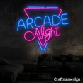 thumbnail image 3 of Craftnamesign Arcade Night Neon Sign for Arcade Zone Game Room Casino Wall Art, 3 of 5