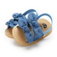 thumbnail image 3 of Summer Baby Girls Sandals Infants Anti-Slip Soft Soled Bownot Flats First Walkers, 3 of 7