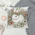thumbnail image 2 of GOSMITH  Easter Spring Pillow Covers Decoration,Buffalo Plaid Farmhouse Rabbit Bunny Flower Easter Throw Pillows Cushion Case Couch Decor for Spring Home Outdoor Decor, 2 of 5