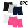 thumbnail image 2 of QNANSPI Girls Bike Shorts 6-Pack Shorts Under Dress Dance Stretch High Waist Cartwheel Slim Activewear Yoga Shorts for Toddler Kids Summer Clothes, 7-8 Years, 2 of 4