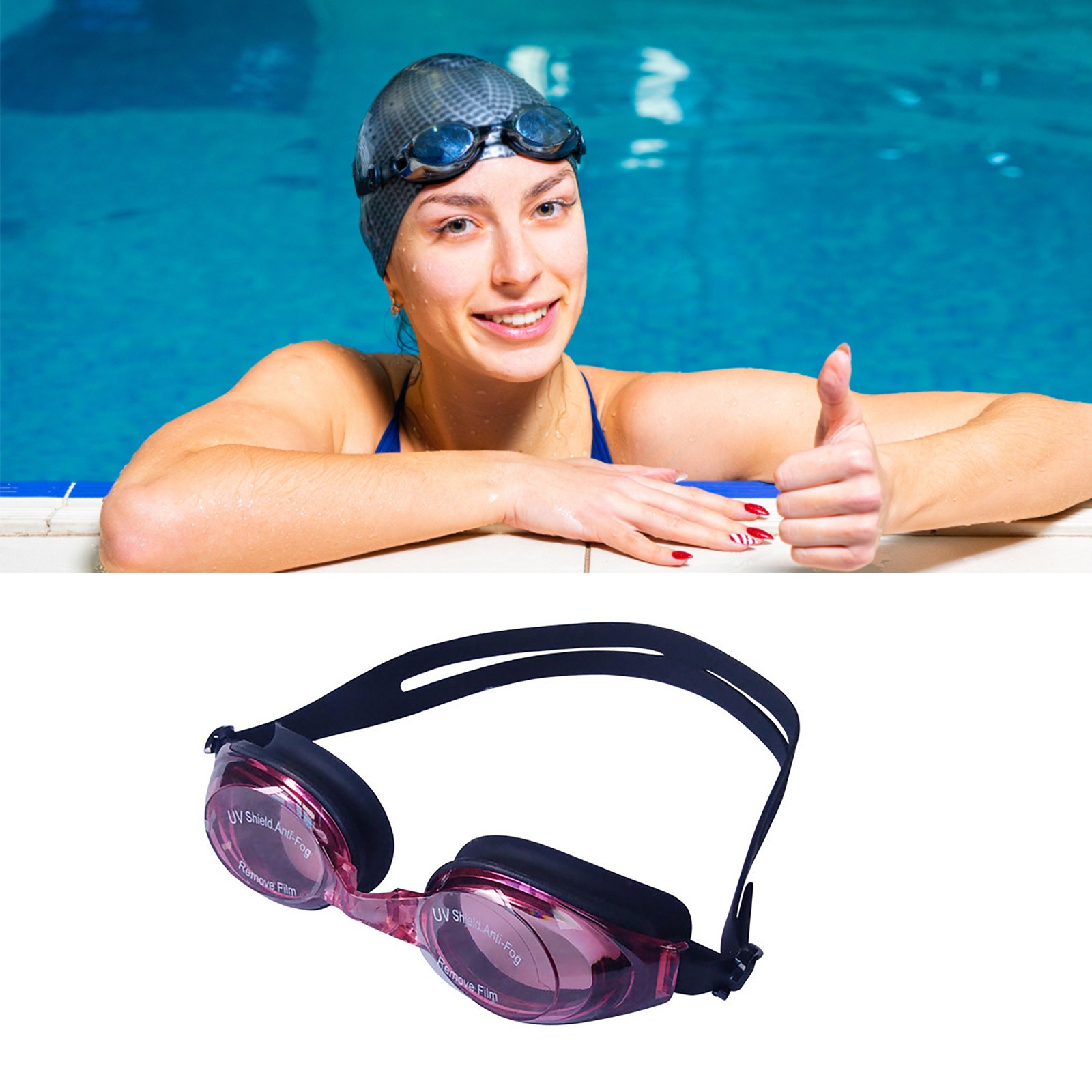 Shield Radiation Adult Swimming Goggles High Definition Fog And Diving ...