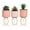 Orange, variant on Teresa's Collections 3 Pcs Artificial Succulents Plants in Ceramic Pot for Table Decor Assorted Faux Succulents for Indoor Living Room Bedroom Decor