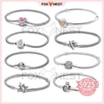 thumbnail image 2 of Pulsera De Cadena De Buena Suerte Con Corona Brillante DIY (Plata Esterlina 100 % S925) + Bolsa De Terciopelo Gao Jiahui unisex, 2 of 2