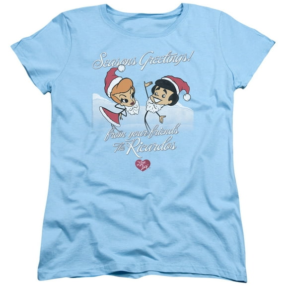 I Love Lucy - Animated Christmas - Women's Short Sleeve Shirt - XX-Large