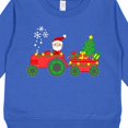 thumbnail image 3 of Inktastic Santa on Christmas Tractor Toddler Sweatshirt, 3 of 4