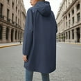thumbnail image 7 of Women's Long Sleeve Hooded Waterproof Windproof Button Pocket Daily Jacket, 7 of 7