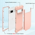 thumbnail image 4 of JTCASES for Google Pixel 8 Case, Drop Resistant Corners, Wireless Charging, Heavy Duty Shockproof Hybrid Hard PC Bumper, Camera Protection, Skin-feel Anti-scratch Tough Cover, Rosegold, 4 of 7