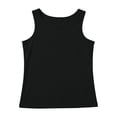 thumbnail image 5 of VNKIDY Womens Solid Color Scoop Neck Sleeveless Tank Top Soft Stretchy Knit Basic Cami For Daily Wear Layering Casual Everyday Wear Black M, 5 of 6