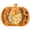 Big, variant on Small Wooden Pumpkin Shaped Serving Tray, Halloween Divided Snack Platter, Rustic Wood Cheese Fruit Tray for Festive Party Gathering (Small)