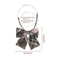 thumbnail image 2 of INSPIRE CHIC Plaid Pre-tied Knot Cute Stylish Colorful Bow Ties for Women Uniform School Taupe Pink, 2 of 6