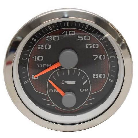 Beede Boat Multi-Function Gauge 961038 | NexSysLink Speedometer Trim 3 1/4 Inch