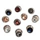 thumbnail image 3 of Botones Perlas de imitación cuentas redondas de decoración de metal sin costura para ropa Suéter de abrigo anti-exposición 10 Piezas seitruly HA7571-06B, 3 of 6