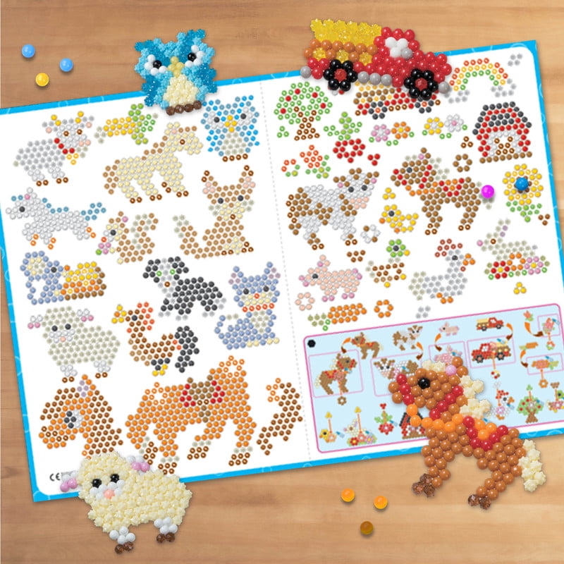 Aquabeads Jumbo Arts & Crafts Set for Children in Day on the Farm Theme - over 3,500 Beads & 2 Display Stands