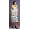 thumbnail image 3 of Bimba Kurtis Indien Long à Manches 3/4 Imprimé pour Femmes Tenue d'Été Tunique, 3 of 6