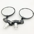 thumbnail image 2 of HTT-MOTOR Aprilia Vespa Kymco Piaagio AGUSTA KTM BMW carbon Fiber 7/8'' inch Bar End Mirrors, 2 of 5