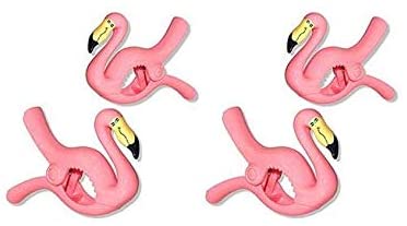 2 Pack Set Pair of Flamingo Beach Towel Clips Jumbo Size for Beach Chair, Cruise Beach Patio, Pool Accessories, Household Close Snacks Clip, Baby Stroller. - image 1 of 4