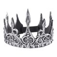 thumbnail image 2 of Runquan King Crown for Men Birthday for Men Medieval for Prom Party Ancient, 2 of 8