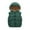 Green, variant on REDARER Kids Puffer Vest, Lined Sleeveless Jacket for Toddler Boys Girls, Removable Hood Winter Wear,Size:3-4 Years