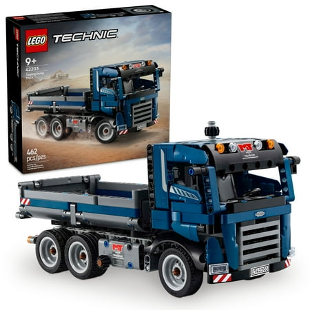 LEGO Technic Tipping Dump Truck Toy - Building Toy for Kids, Boys and Girls, Ages 9+, Construction Toy Truck - Birthday Gift Idea - 42203