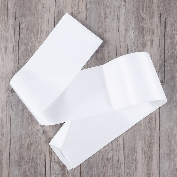 GAXIRE White Satin Sash 1 Set Plain Elegant Ribbon for Wedding Party Decoration