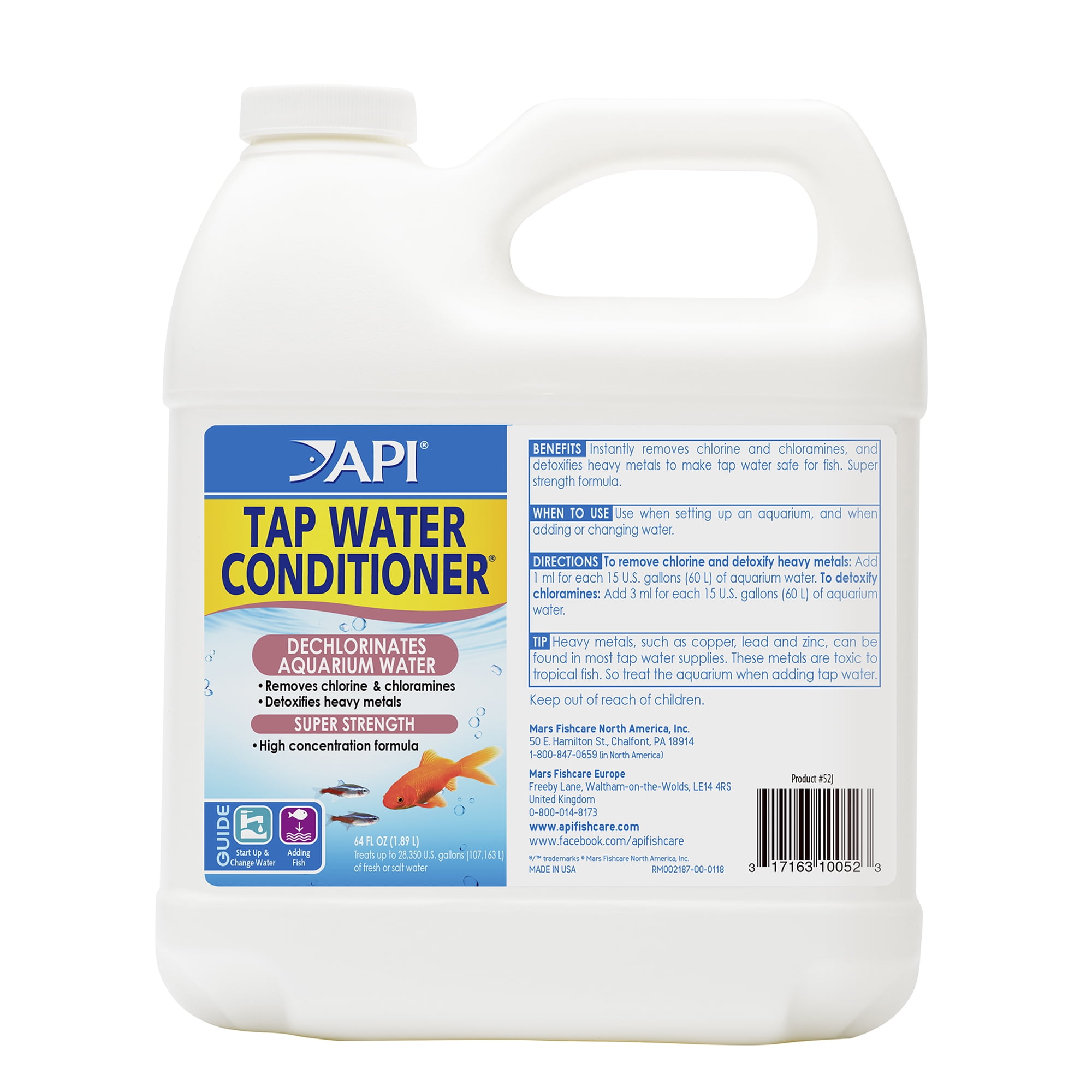 API Tap Water Conditioner, Aquarium Water Conditioner, 64 oz