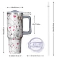 thumbnail image 2 of OBREWU Bull Terriers and Hearts Tumbler with Handle and Lid,Bull Terriers and Hearts 40oz Double Wall Vacuum Insulated Tumbler,Cups Gift for Women and Men, 2 of 7