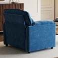 thumbnail image 5 of Oversized Chenille Armchair, 38" Upholstered Accent Chair with Thick Comfort Cushions and High Back for Living Room, Bedroom, Office,Blue, 5 of 9