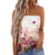 thumbnail image 1 of Camisetas Sin Mangas Para Mujer Camiseta sin mangas Bandeau sin tirantes a juego de Color cómoda para mujer, camiseta sin mangas holgada para vacaciones de verano, blusa para mujer (White, XL), 1 of 5