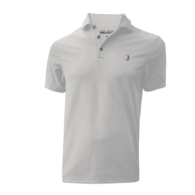 Playera Polo para Caballero, con Bordado Polo Club Gris Talla CH