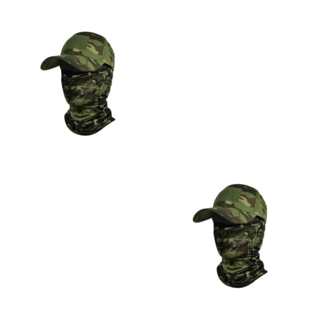 Casquette de Baseball avec Capuche de Visage, Chapeaux de Soleil Ajustables pour Cyclisme, Camping, Randonnée, Alpinisme, Protection Solaire, Type 5 2Ensemble