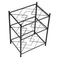 thumbnail image 1 of Pot Stand, Black Strong Load-Bearing Pot Storage Holder Floor Standing Space Saving Pot Rack Easy To Install  For Garage For Kitchen For Office 3 Layer, 1 of 8