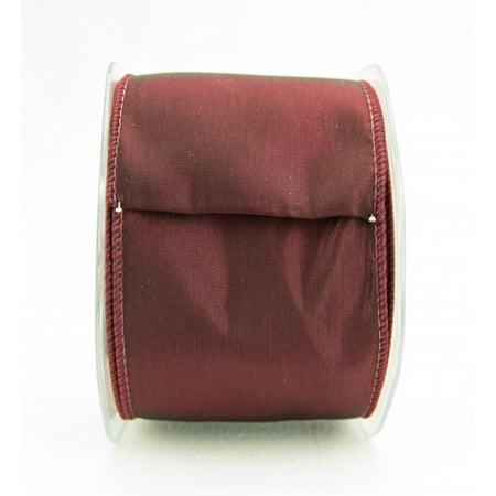 ribbon bazaar wired iridescent taffeta 1 1 2 inch burgundy same