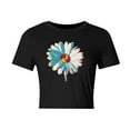 thumbnail image 6 of BEFOKA Womens T-Shirt, Summer Tops Short Sleeve Crew Neck Floral Print Lightweight Tops & Blouses Summer Going Out Tops Loose Fits Tshirts for Women Size S-XL, 6 of 6