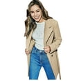 thumbnail image 5 of Anastasia Fashions - Womens Winter Double Breasted Belted Jacket Camel Size 4, 5 of 5