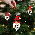 thumbnail image 6 of Lilgiuy Christmas Acrylic Decoration Pendant, Personalized Santa Claus 26 Initial Letter Ornaments, Santa Claus Ornaments for for Holiday Ornaments and DIY Crafts Christmas Xmas Gifts for Kids(C), 6 of 6