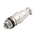 thumbnail image 1 of Unique Bargains XS10JK-4P AC 250V 3A 9mm Thread Metal Panel Aviation Connector Adapter, 1 of 3
